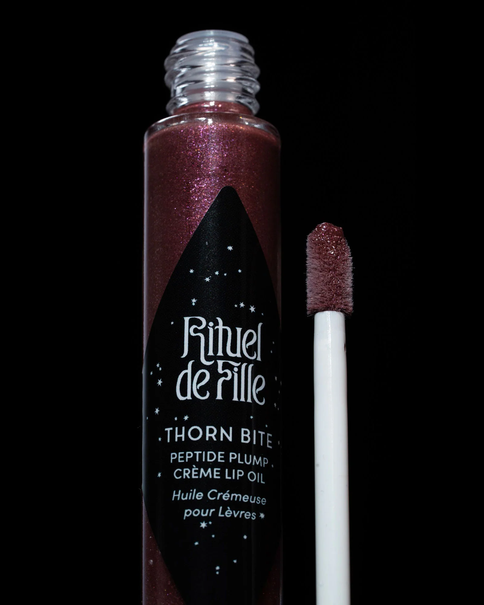 Thorn Bite Peptide Plump Crème Lip Oil: Night Rose - Image 8